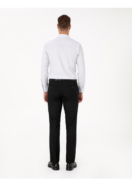 Erkek Siyah Slim Fit Kumaş Pantolon 50311591-VR046 fırsatları