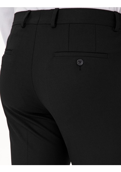 Erkek Siyah Slim Fit Kumaş Pantolon 50311591-VR046
