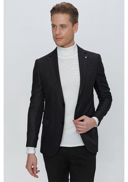 C 629 Slim Fit Siyah Spor Ceket