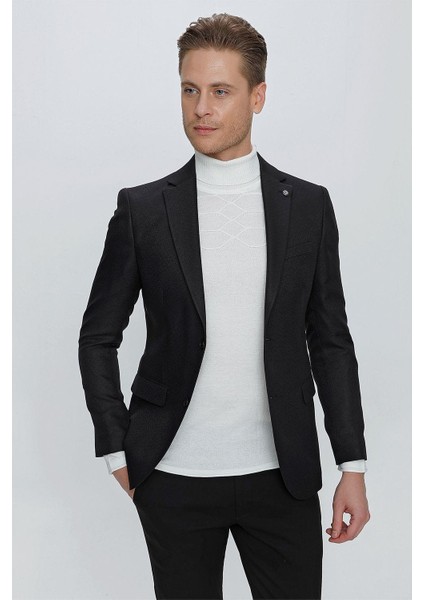 C 629 Slim Fit Siyah Spor Ceket modelleri