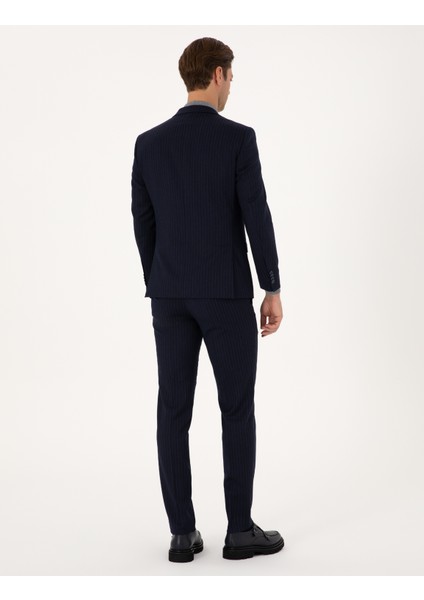 Erkek Lacivert Ex. Slim Fit Takım Elbise 50311536-VR033 indirimleri