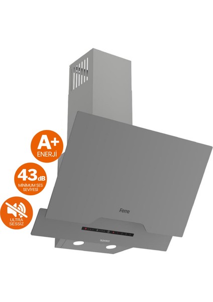 Flowart Via Vitroseramik Elektrikli Gri Ankastre Set ( D065-SA Sessiz + MS261 + QBL62CPR) fiyatları
