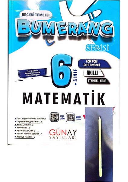 6.sınıf Bumerang Matematik Defter Kiyap-Yeni Müfredat Yeni Baskı-