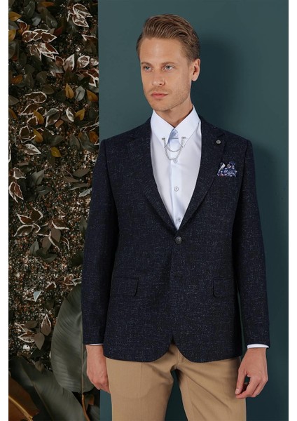 C 655 Slim Fit Lacivert Spor Ceket modelleri