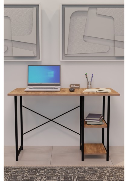 2 Raflı Metal Çalışma Masası 50X110 Ofis Bilgisayar Masası fiyatları