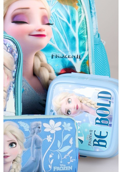 Cool Gırl Lisanslı Frozen Elsa Okul Çantası,beslenme Çantası,kalem Çantası ve Beslenme Kutusu Seti modelleri