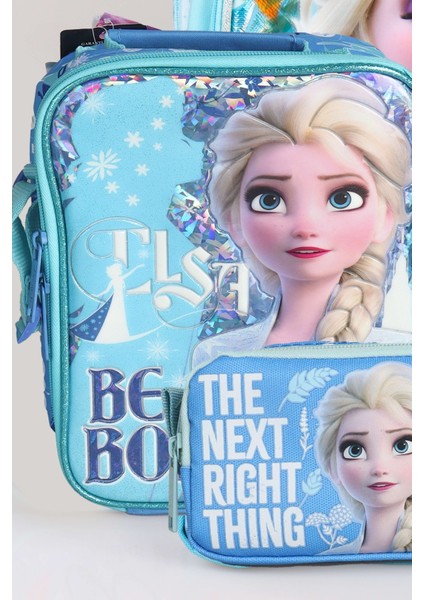 Cool Gırl Lisanslı Frozen Elsa Okul Çantası,beslenme Çantası,kalem Çantası ve Beslenme Kutusu Seti fırsatları