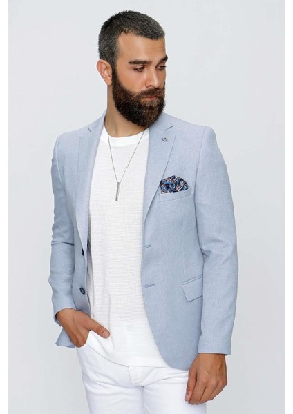 C 620 Slim Fit Mavi Spor Ceket modelleri