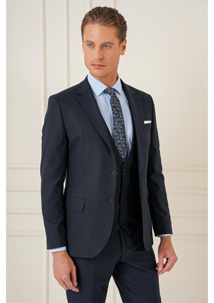 Slim Fit Lacivert Klasik Takım Elbise Tk 896 indirimleri