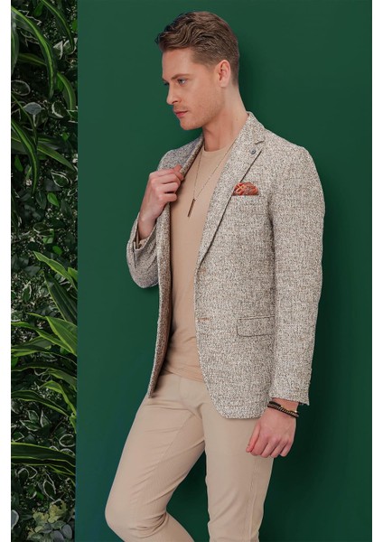 C 637 Slim Fit Bej Spor Ceket fırsatları