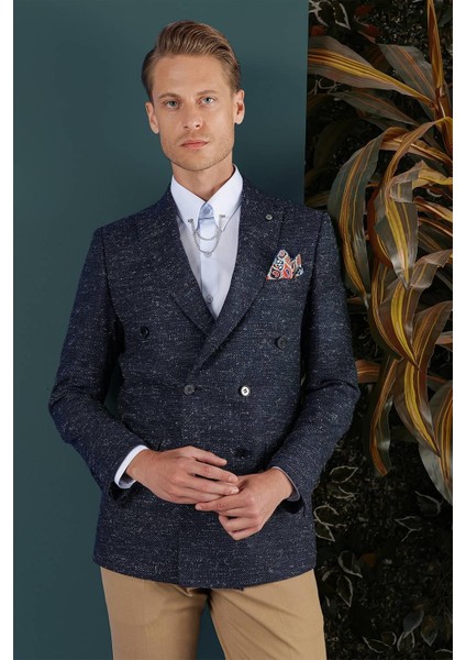 C 654 Slim Fit Lacivert Spor Ceket fırsatları