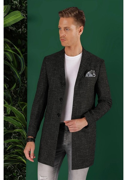 Uzun 01 Slim Fit Siyah Spor Ceket modelleri