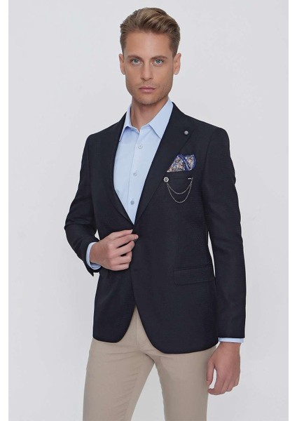 C 630 Slim Fit Lacivert Spor Ceket