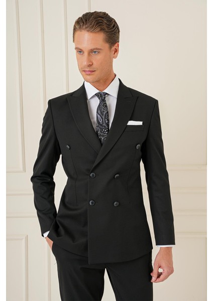 Tk 905 Slim Fit Siyah Spor Takım Elbise fiyatları