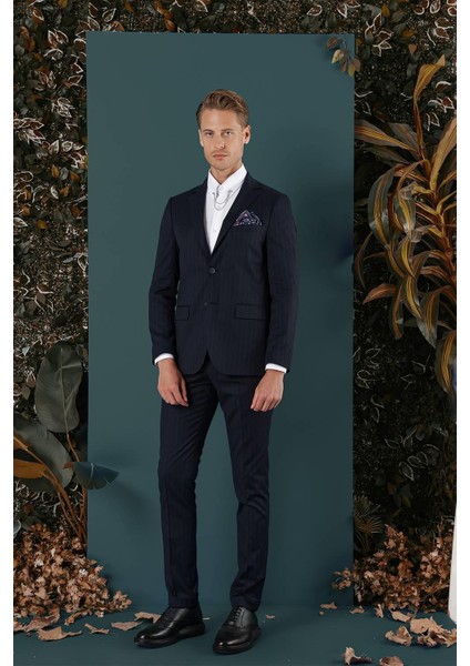 C 652 Slim Fit Lacivert Spor Ceket