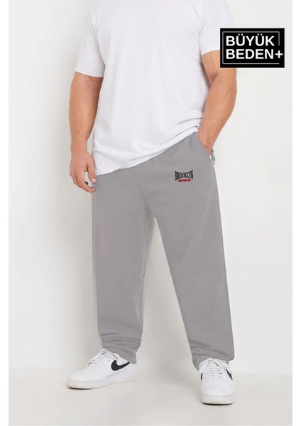 Erkek Büyük Beden Buyuk Brooklyn Baskılı Ince Eşofman Altı SPR25BEA50 fiyatları