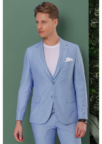 Tk 872 Slim Fit Mavi Klasik Takım Elbise indirimleri