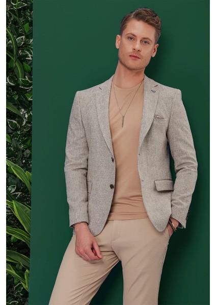 C 635 Slim Fit Vizon Spor Ceket