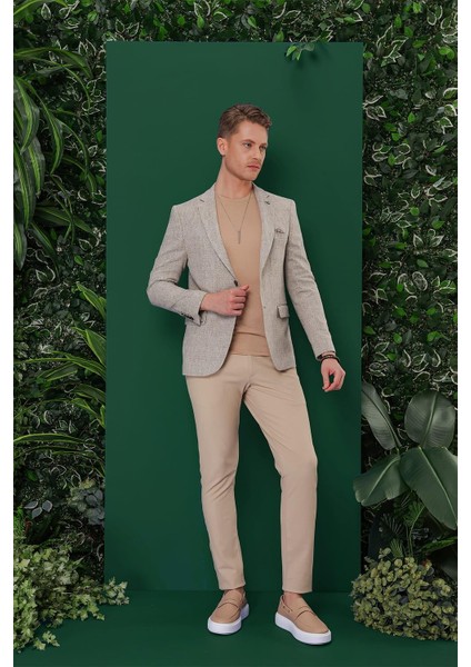 C 635 Slim Fit Vizon Spor Ceket modelleri