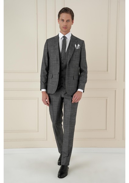 Tk 906 Slim Fit Antrasit Spor Takım Elbise