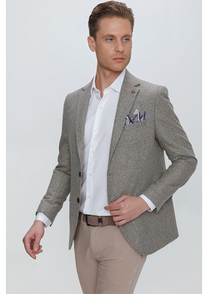 C 633 Slim Fit Camel Spor Ceket indirimleri