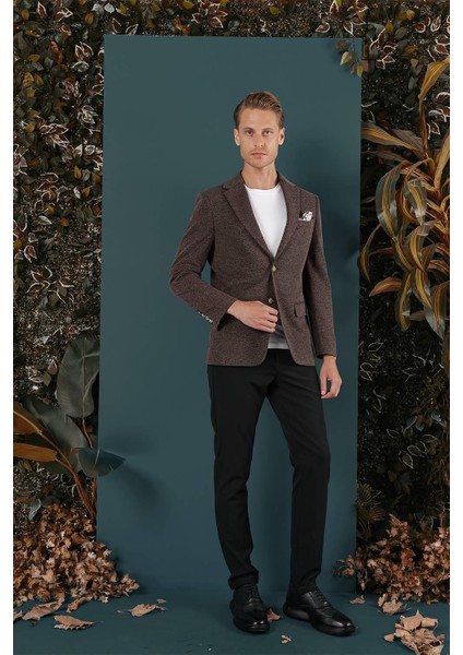 C 653 Slim Fit Kahve Spor Ceket fiyatları