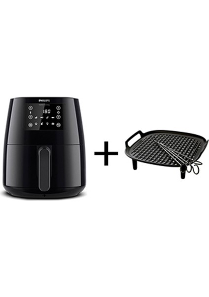 HD9243/90 3000 Serisi L Airfryer, 0.8kg, 4.1l + HD9926/00 Izgara Seti Hediyeli