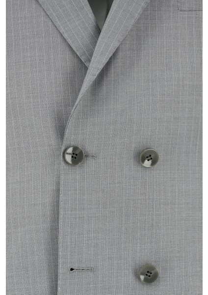 Super Slim Fit Ekstra Dar Kesim Çizgili Kruvaze Takım Elbise fırsatları