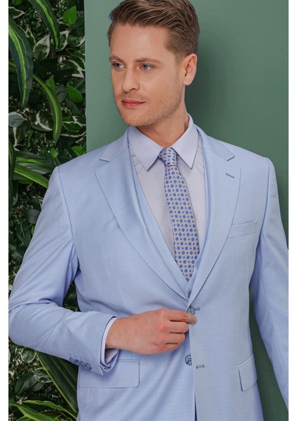 Tk 871 Slim Fit Mavi Klasik Takım Elbise indirimleri