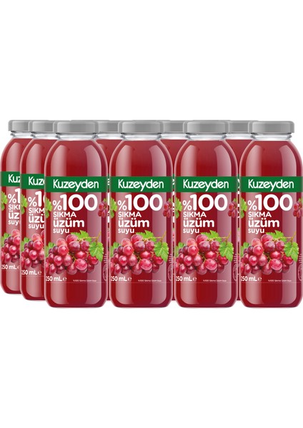 %100 Sıkma Üzüm Suyu (12X250 Ml)