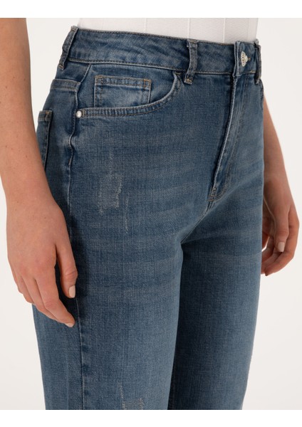 Kadın Indigo Jean Pantolon 50310742-VR028 indirimleri