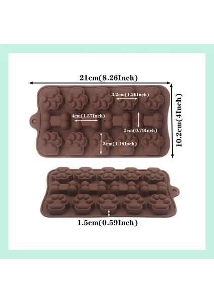 Silikon 14 Bölmeli Köpek Kemiği ve Pati Silikon Kalıbı, Pasta ve Ödül Maması Yapımı Için(1 Adet )(Ithalat Ürün) fırsatları