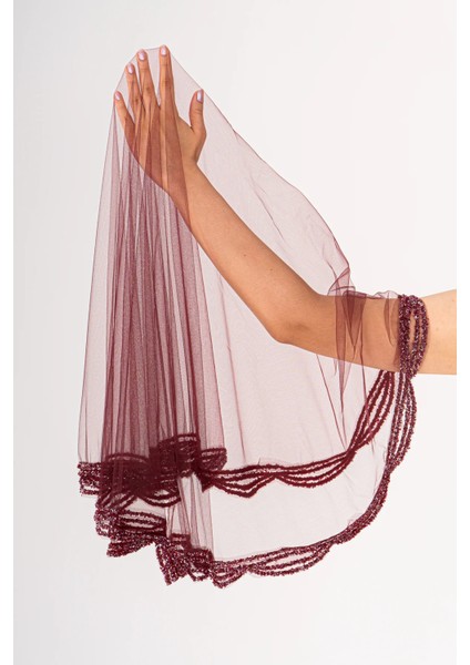 Dalga Taşlı Gelin Duvağı Seti (Kına Örtüsü + Gelin Kuşağı + Kına Eldiveni) modelleri