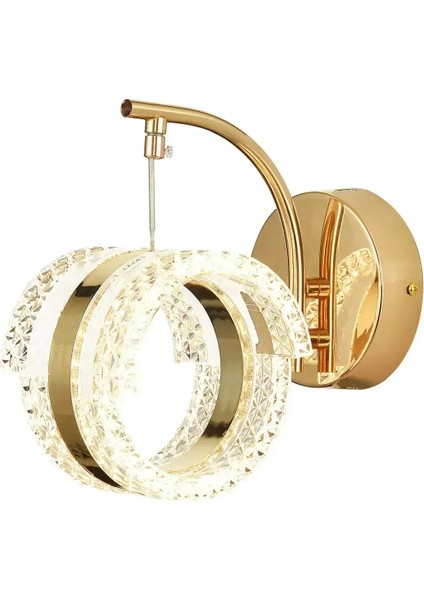 Aurea Model Sarkıt 3 Renk Gold Kaplama Oturma Yatak Mutfak Çocuk Odası Duvar LED Aplik fiyatları