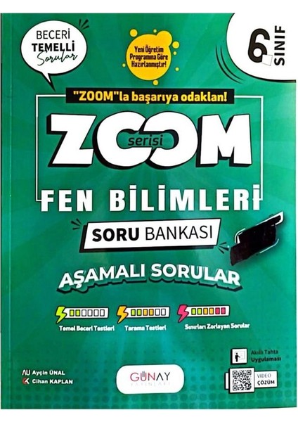 6.sınıf Zoom Fen Bilimleri Soru Bankası-Yeni Müfredat Yeni Baskı-