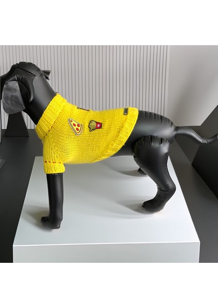 Köpek Için Fast Food Mania Sarı Kazak modelleri