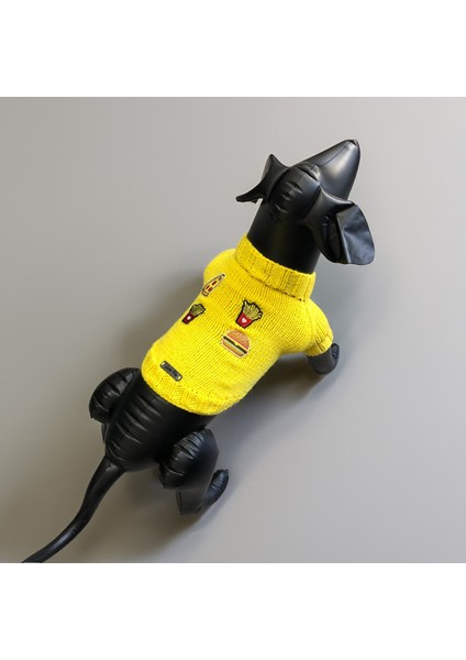 Köpek Için Fast Food Mania Sarı Kazak indirimleri