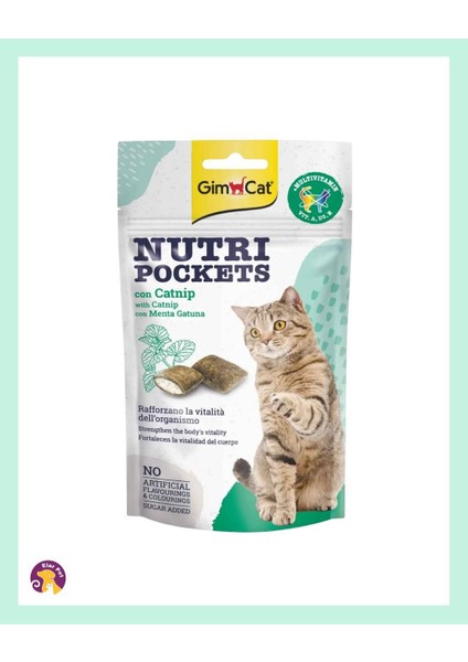 Nutripockets Otu ve Multivitamin Kedi Ödülü 60GR