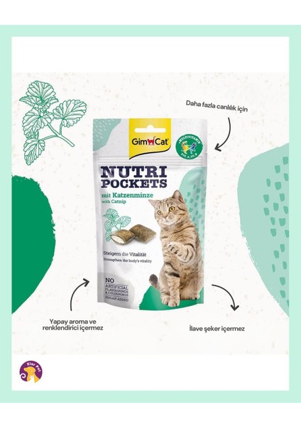 Nutripockets Otu ve Multivitamin Kedi Ödülü 60GR modelleri