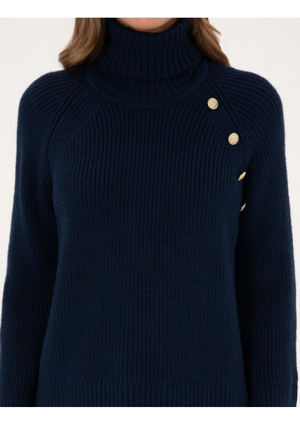 Kadın Lacivert Comfort Fit Kazak 50310923-VR033