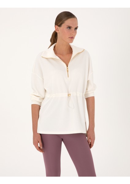 Kadın Ekru Oversize Sweatshirt 50309101-VR019 modelleri