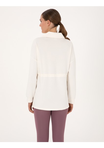 Kadın Ekru Oversize Sweatshirt 50309101-VR019 indirimleri