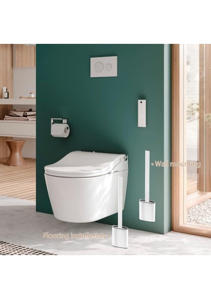 Yapışkanlı Duvar Monteli Silikon Tuvalet Fırçası - Bükülebilen Silikon Wc Klozet Fırçası fiyatları