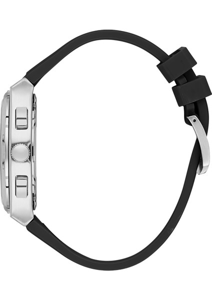 DK.1.10676.1 Siyah Silikon Kordonlu Gümüş Renk Çelik Kasa Chronograph Takvimli Erkek Kol Saati modelleri