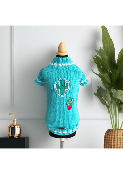 Köpek Için Kaktüslü Turkuaz Kazak fiyatları