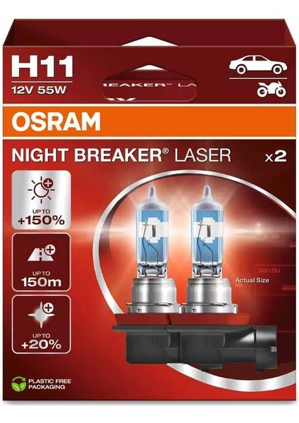 Far Ampulü Halojen Night Breaker H11 12V 55W 64211NL-2HB modelleri
