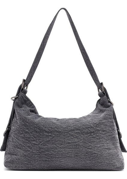 Kadın Gri Kumaş Omuz Çantası 25ABD27086F modelleri