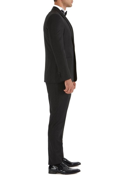 037 Slim Fit Siyah Black Takım Elbise fiyatları