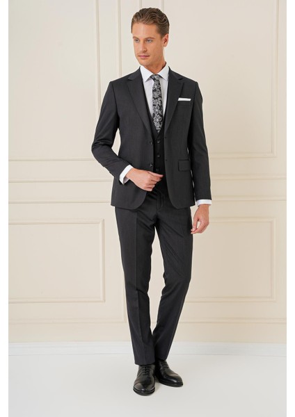 Slim Fit Esnek Yelekli Klasik Siyah Takım Elbise Tk 897 fiyatları