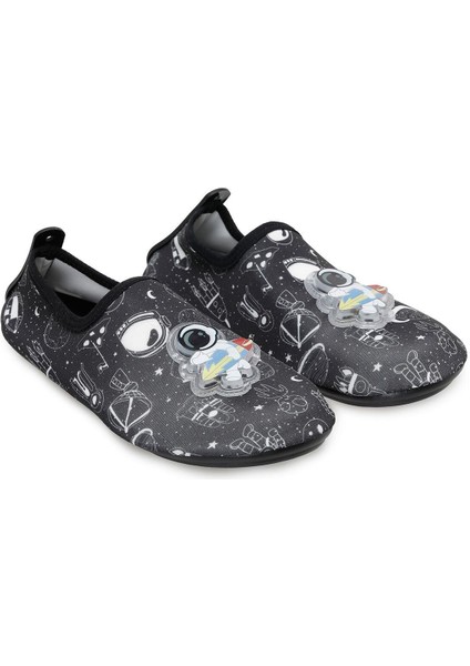 Işıklı Astronot Figürlü Kaymaz Tabanlı Esnek Hafif Dayanıklı Çocuk Havuz Plaj Deniz Ayakkabısı fırsatları